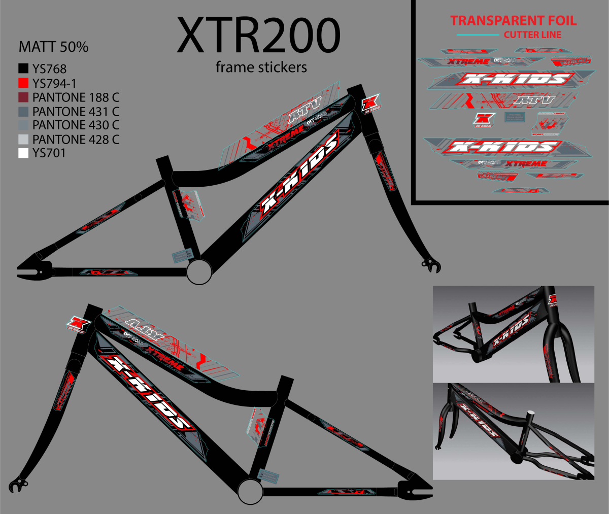 XTR200 F.RAM CASSINI ZA XTREME X-KIDS 20 CRNI 2020 @@